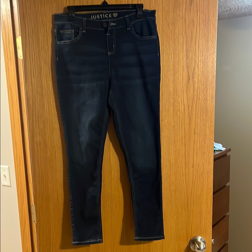 Justice Blue Skinny Jeans Classic Fit